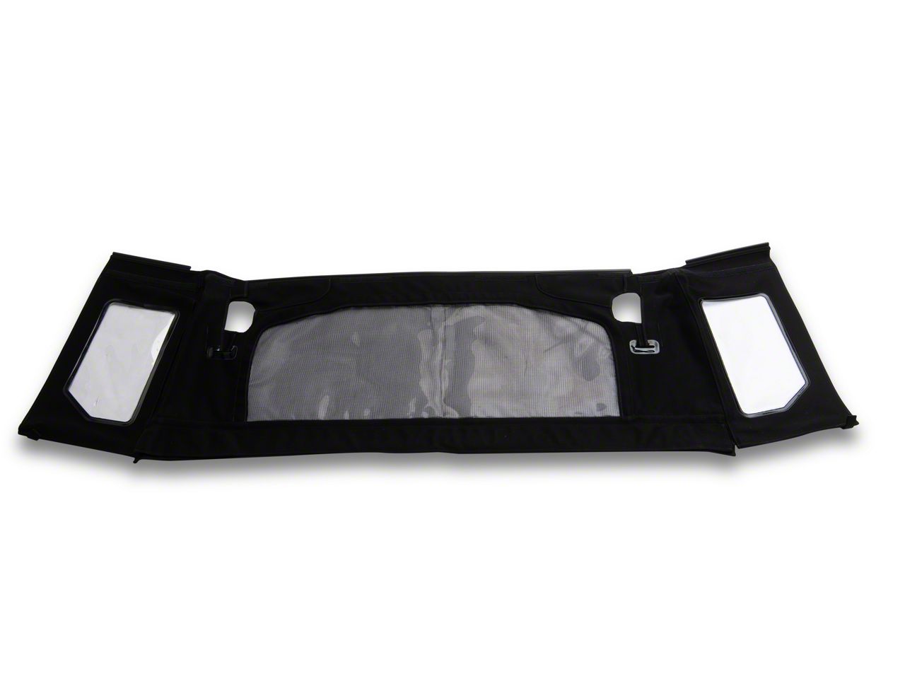 Bestop Jeep Wrangler Trektop Halftop; Black Twill 53902-17 (18-26