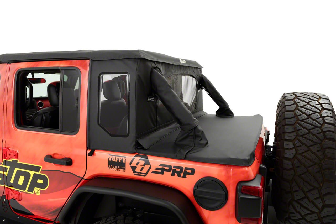 Bestop Jeep Wrangler Trektop Halftop; Black Diamond 53902-35
