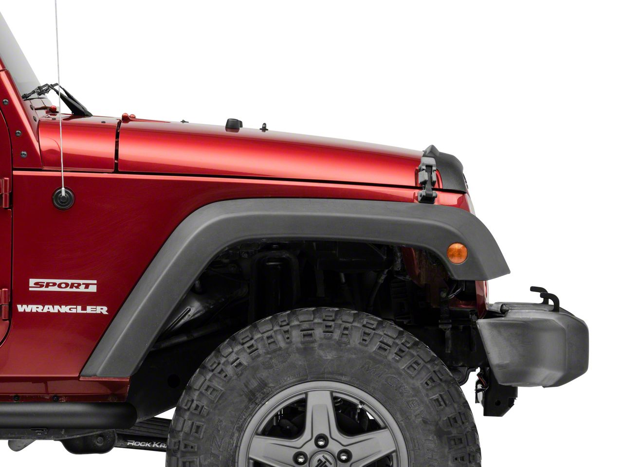 RedRock Jeep Wrangler Hood and Tailgate Deflector Set J154602 (07