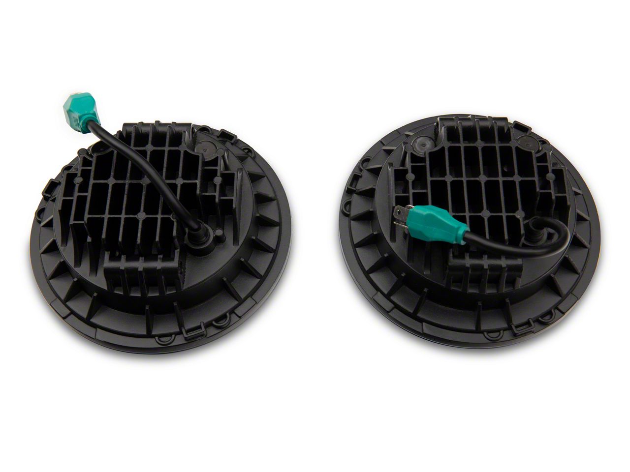 Raxiom Jeep Wrangler DOT Approved 7-Inch LED Headlights; Blue