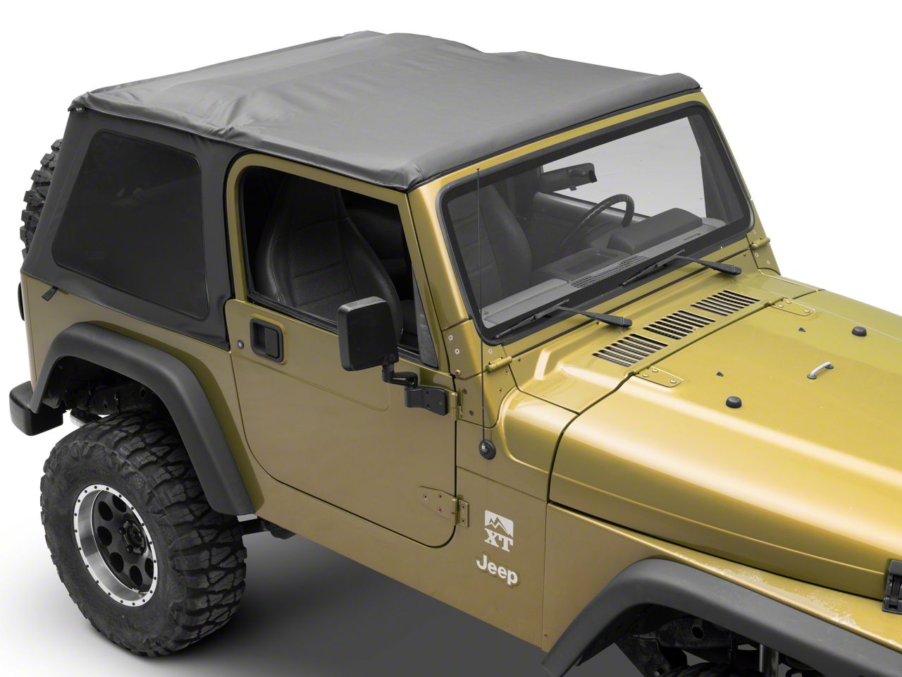 Bestop Jeep Wrangler Trektop NX Soft Top - Black Denim 56820-15