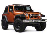 Rugged Ridge Tubular Front Bumper; Stainless Steel (07-18 Jeep Wrangler JK)