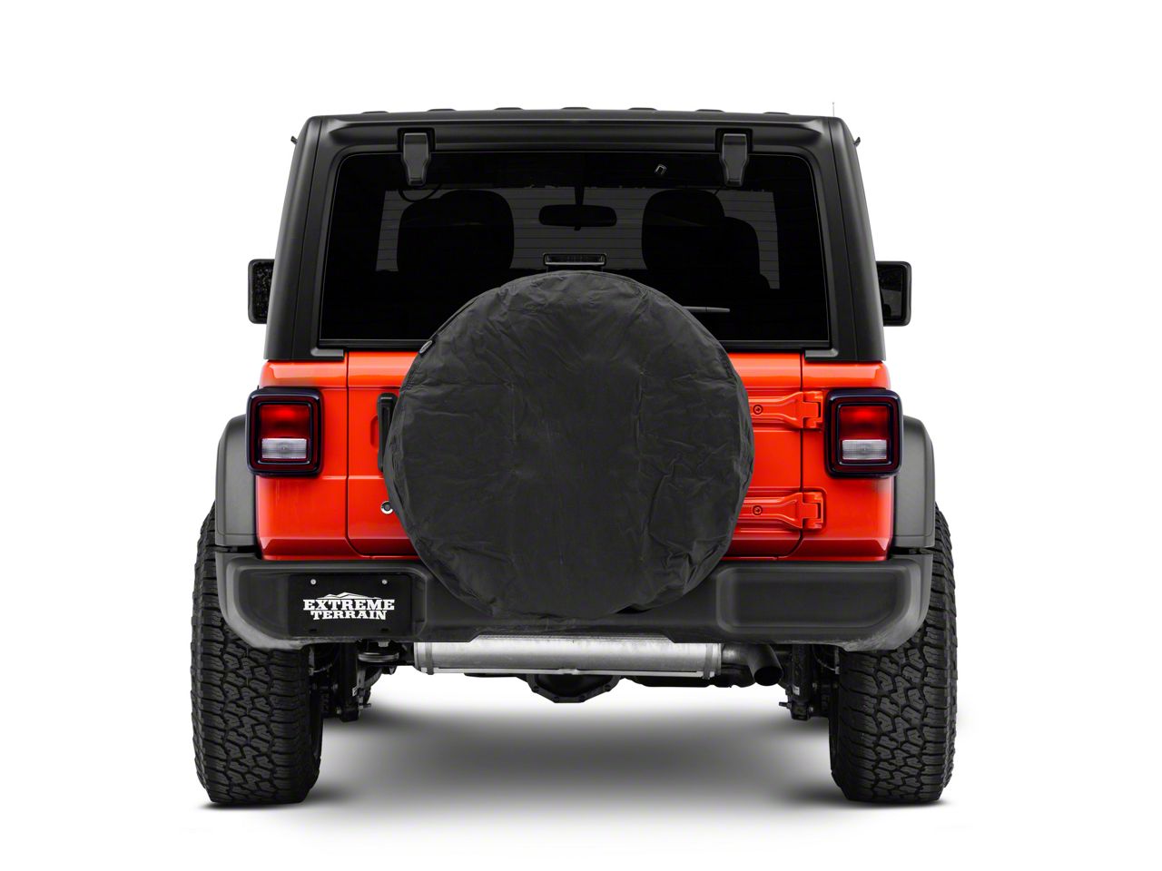 Solid Spare Tire Cover, Black, Jeep Wrangler JL XOSTC006 - X-Offroad