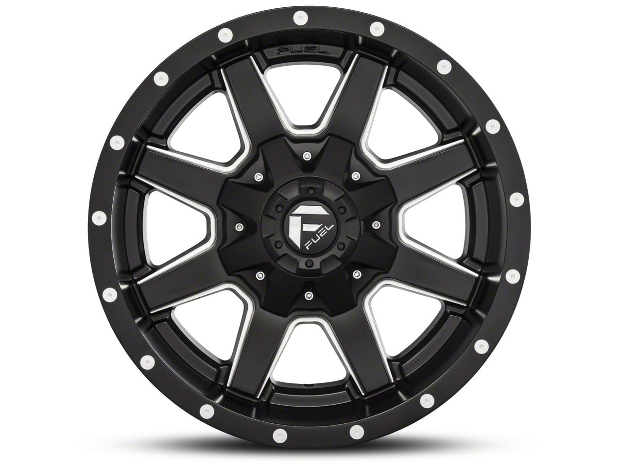 Fuel Wheels Jeep Wrangler Maverick Matte Black Milled Wheel; 18x12