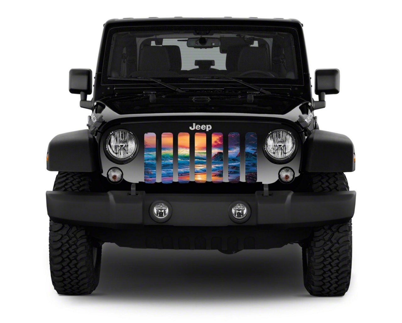 Jeep Wrangler Grille Insert; Colorful Beach (07-18 Jeep Wrangler