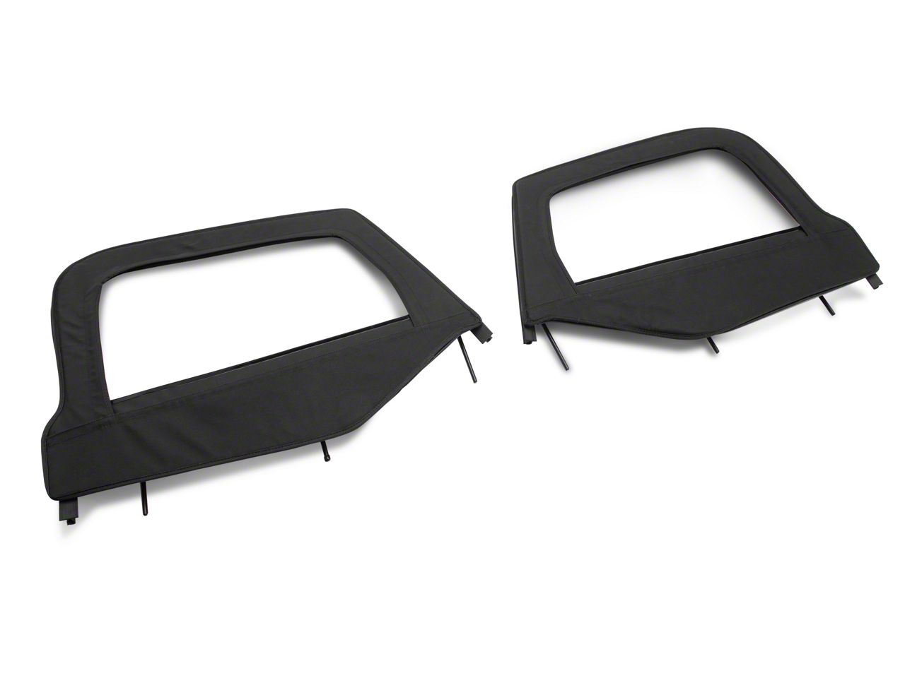Rugged Ridge Jeep Wrangler Upper Soft Door Kit - Black
