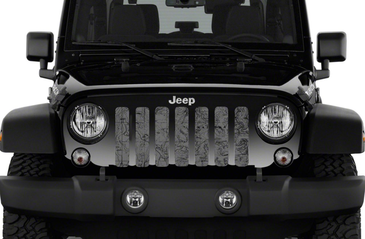 Marloo Black Front Grill Mesh Grille Insert Kit For Jeep Wrangler JK Rubicon Sah