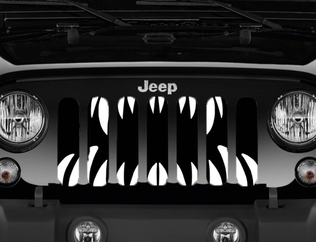 Jeep Wrangler Grille Insert; Monster Teeth (76-86 Jeep CJ5 & CJ7
