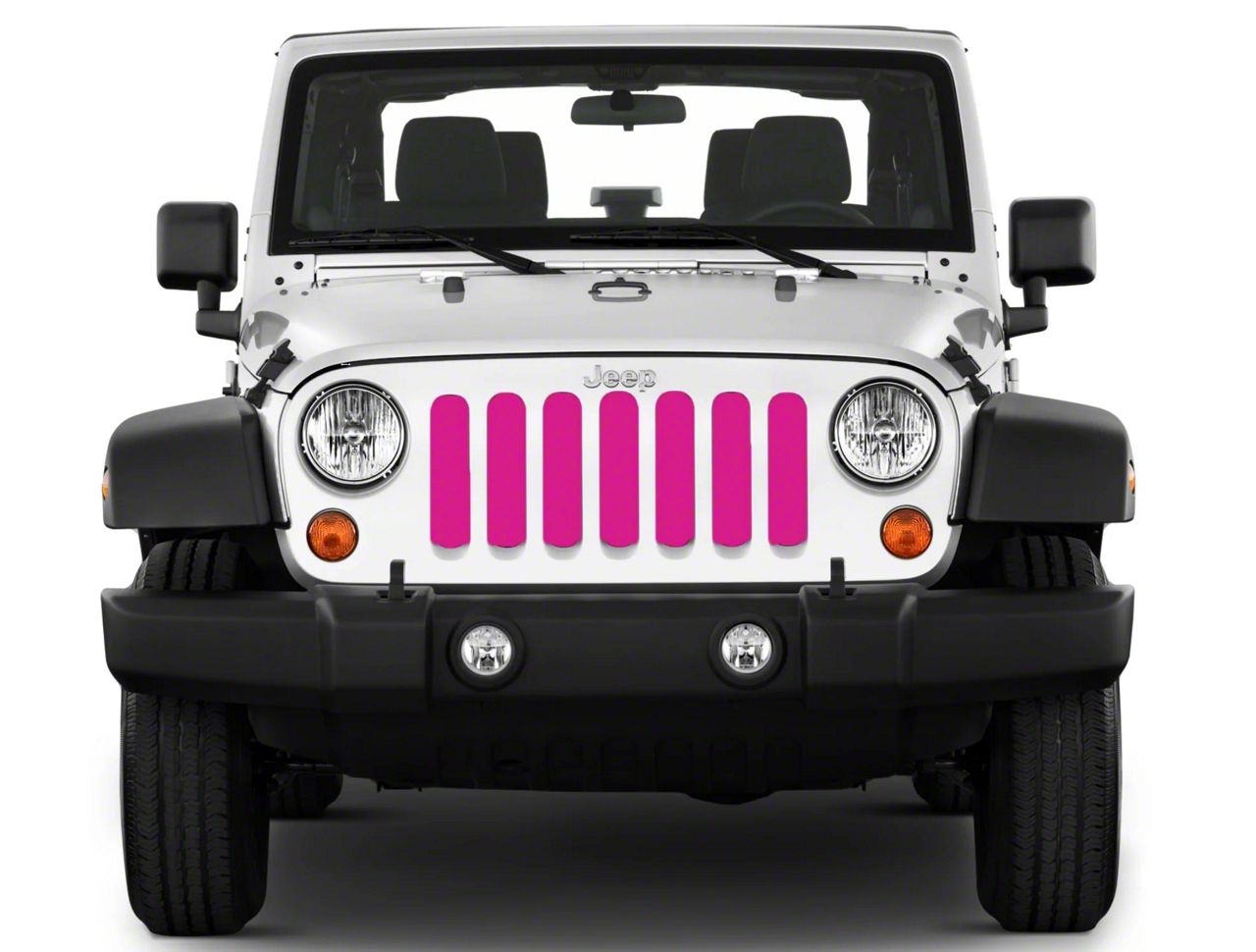 Jeep Gladiator Grille Insert; Solid Pink (20-26 Jeep Gladiator JT