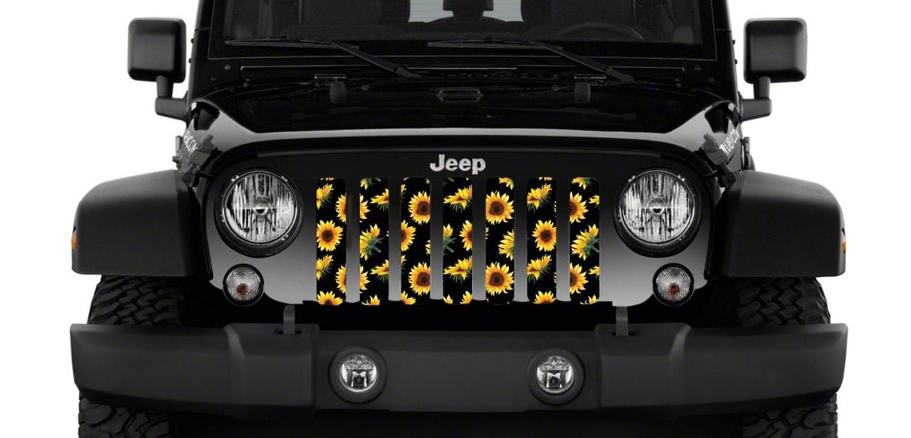 Jeep Wrangler Grille Insert; Sunflowers (18-23 Jeep Wrangler JL w