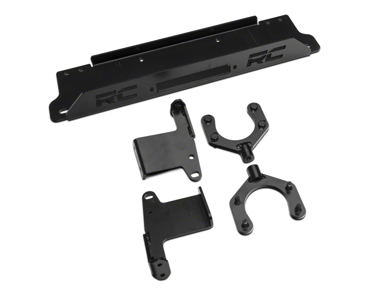 Rough Country Winch Mounting Plate For 2018-2024 Jeep Wrangler JL - Hidden Behind Stock Bumper