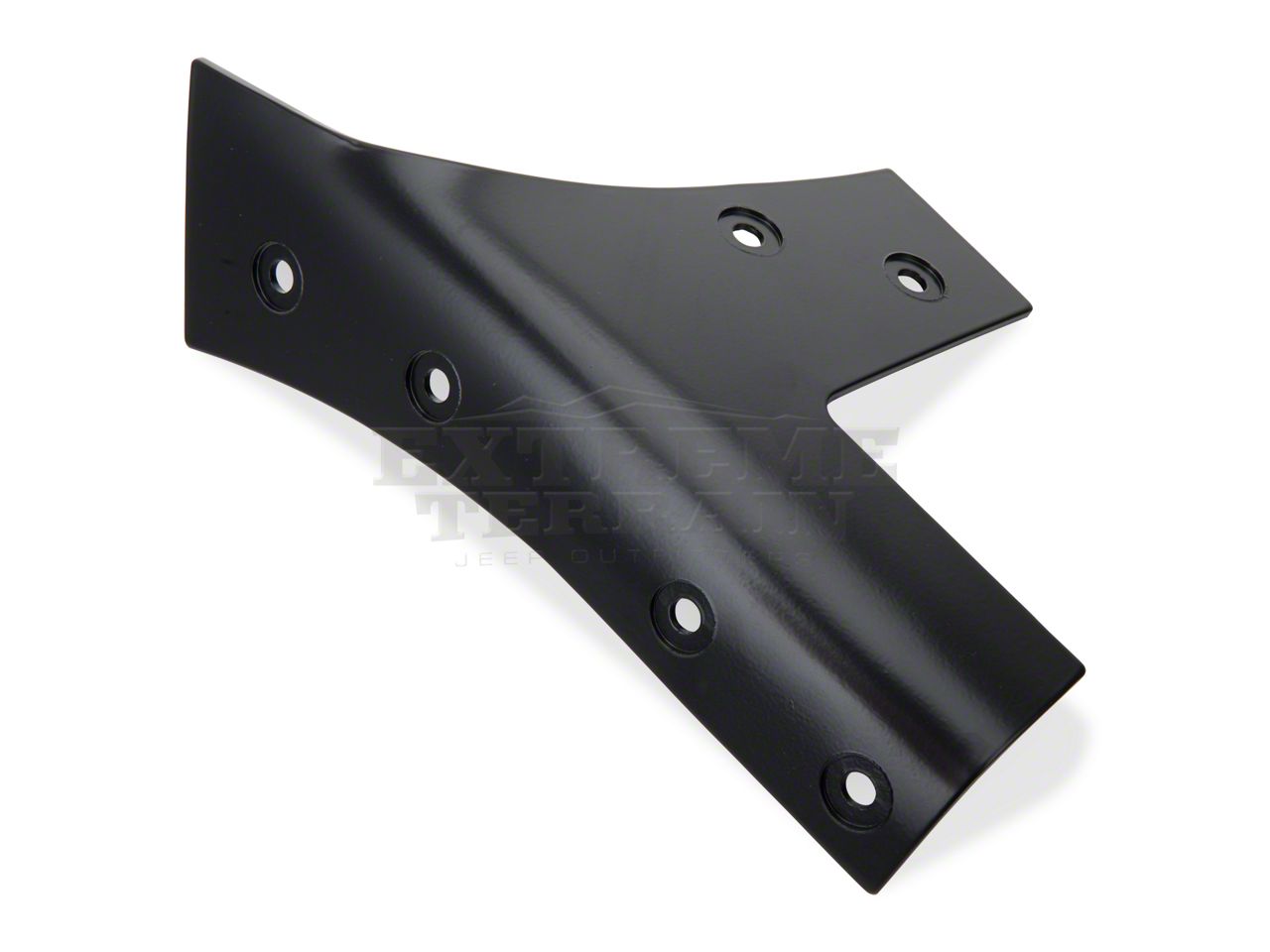 Rugged Ridge Jeep Wrangler Windshield Hinge Brackets - Black