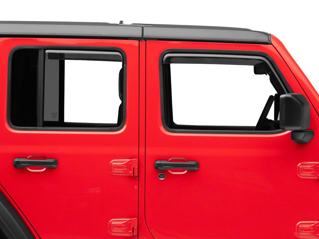 RedRock Jeep Wrangler In-Channel Window Deflectors J163619-JL (18