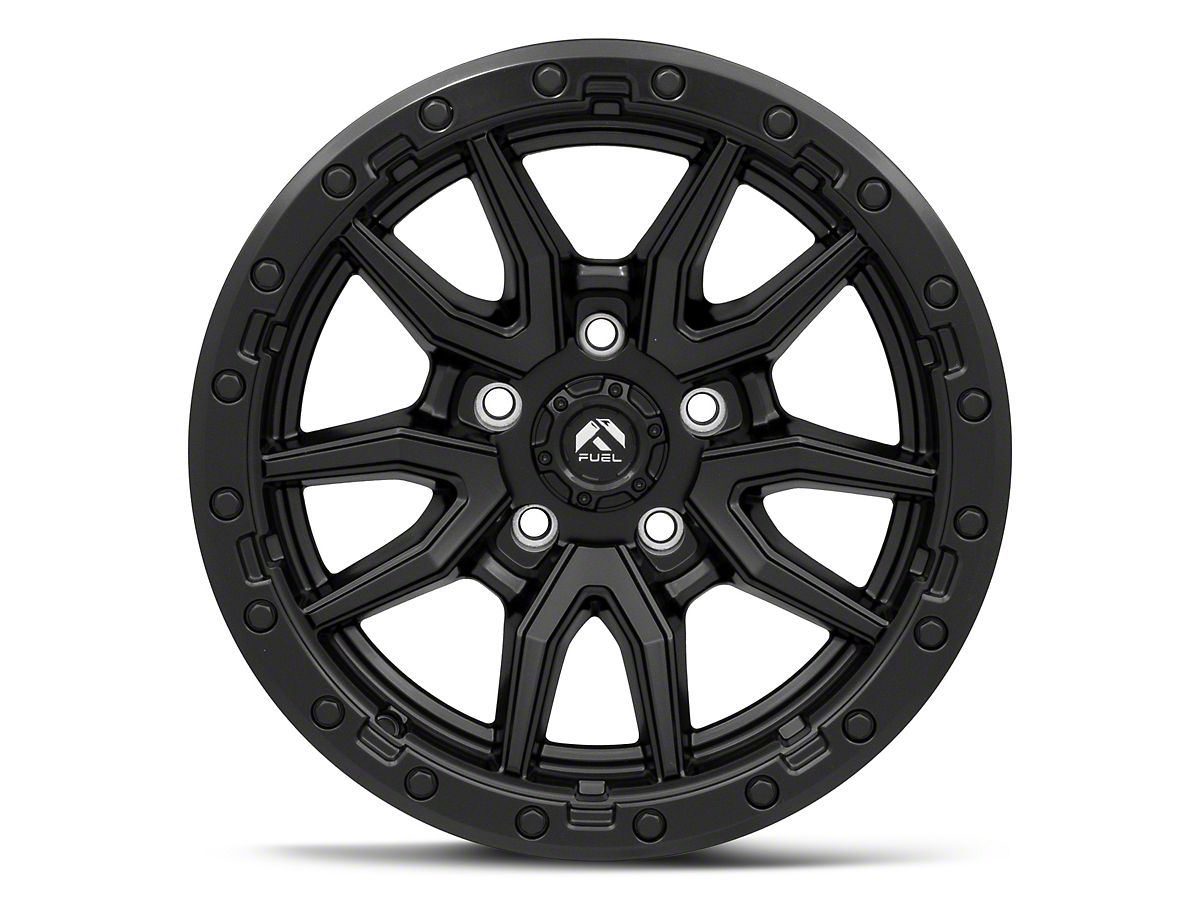 Fuel Wheels Jeep Wrangler Rebel Matte Black Wheel; 17x9 