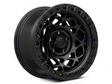 Fuel Wheels Unit Matte Black with Matte Black Ring Wheel; 17x9; -12mm Offset (18-26 Jeep Wrangler JL)