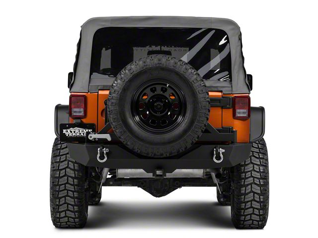 Bushwacker Jeep Wrangler Flat Style Fender Flares; Textured Bushwacker Jeep Wrangler Flat Style Fender Flares; Textured