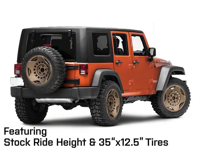 Black Rhino Jeep Wrangler Muzzle Matte Bronze Wheel; 20x9 Black Rhino Jeep Wrangler Muzzle Matte Bronze Wheel; 20x9