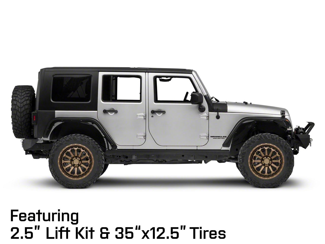 Black Rhino Jeep Wrangler Raid Matte Bronze Wheel; 20x9.5