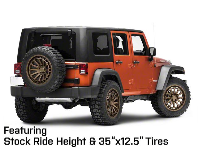 Black Rhino Jeep Wrangler Raid Matte Bronze Wheel; 20x9.5 Black Rhino Jeep Wrangler Raid Matte Bronze Wheel; 20x9.5