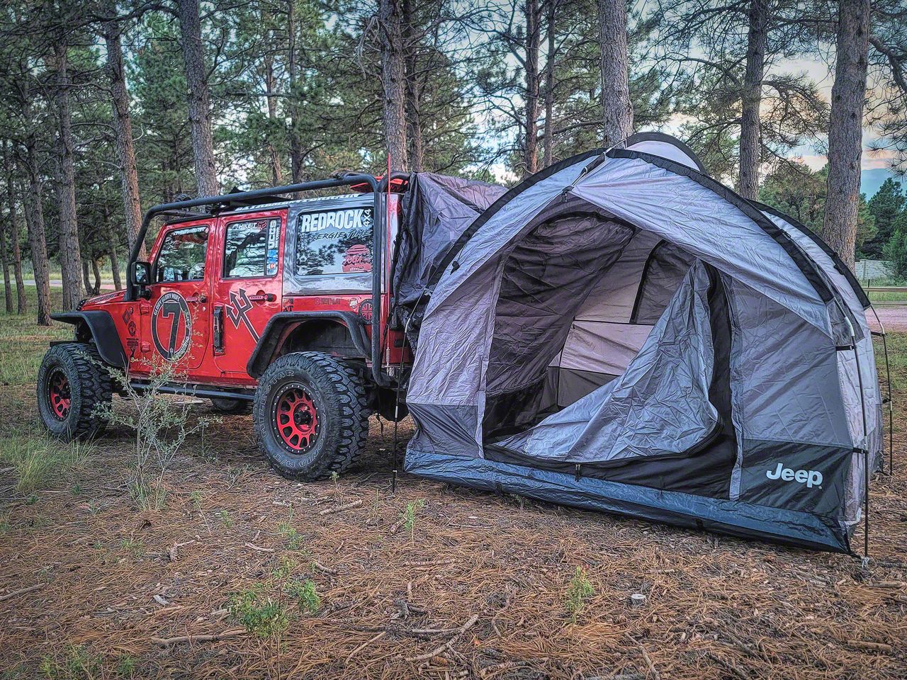 Jeep Licensed by RedRock Jeep Wrangler Tailgate Tent 110907-FCA