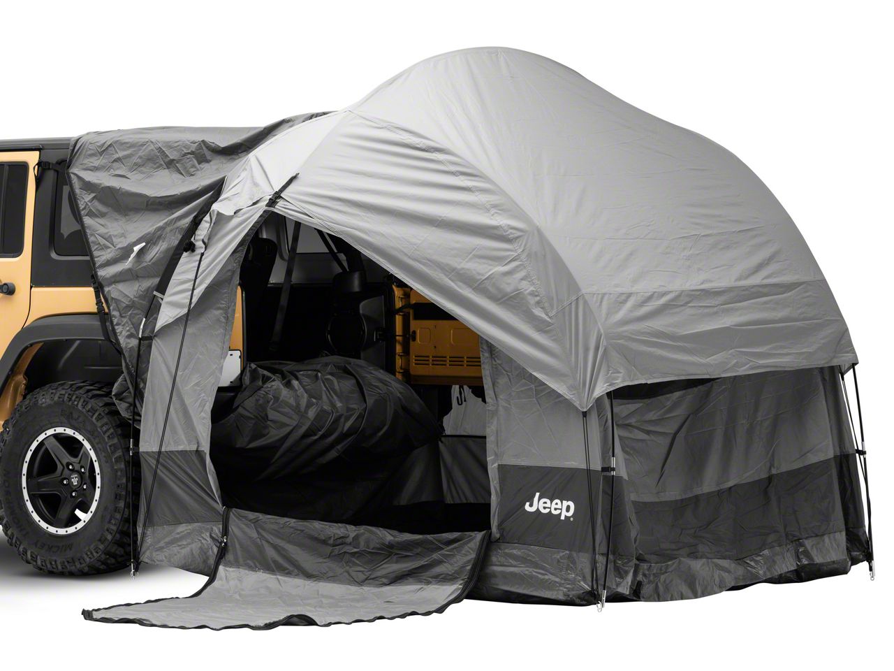 【Jeep Garage ①】Brand社　ドイツ幕　鉄骨　コットンテント Jeep Licensed by RedRock Jeep Wrangler Tailgate Tent 110907-FCA