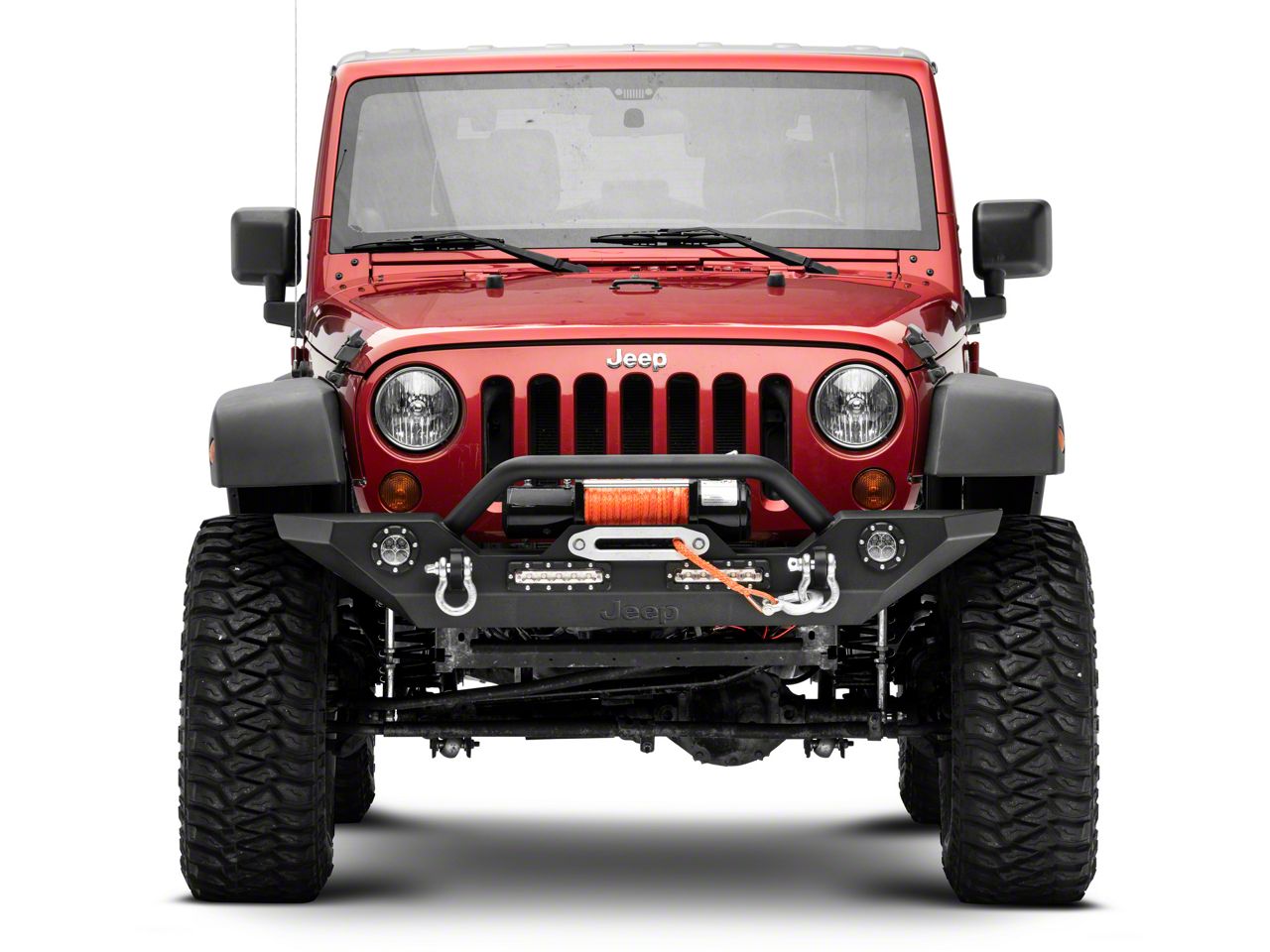 Jeep Licensed by RedRock Jeep Wrangler Trail Force HD Front Bumper