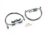 Synergy Manufacturing Stainless Braided Brake Lines; Front (18-26 Jeep Wrangler JL)