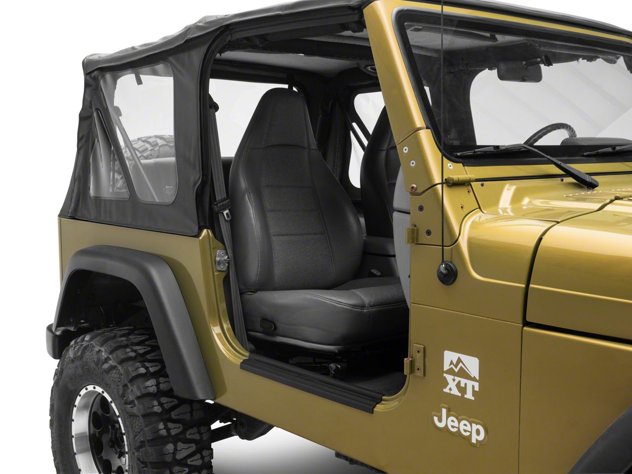 Quck Sde Mrror PAR For Jeep Wrangler TJ JK 1997-2018 Black Quck