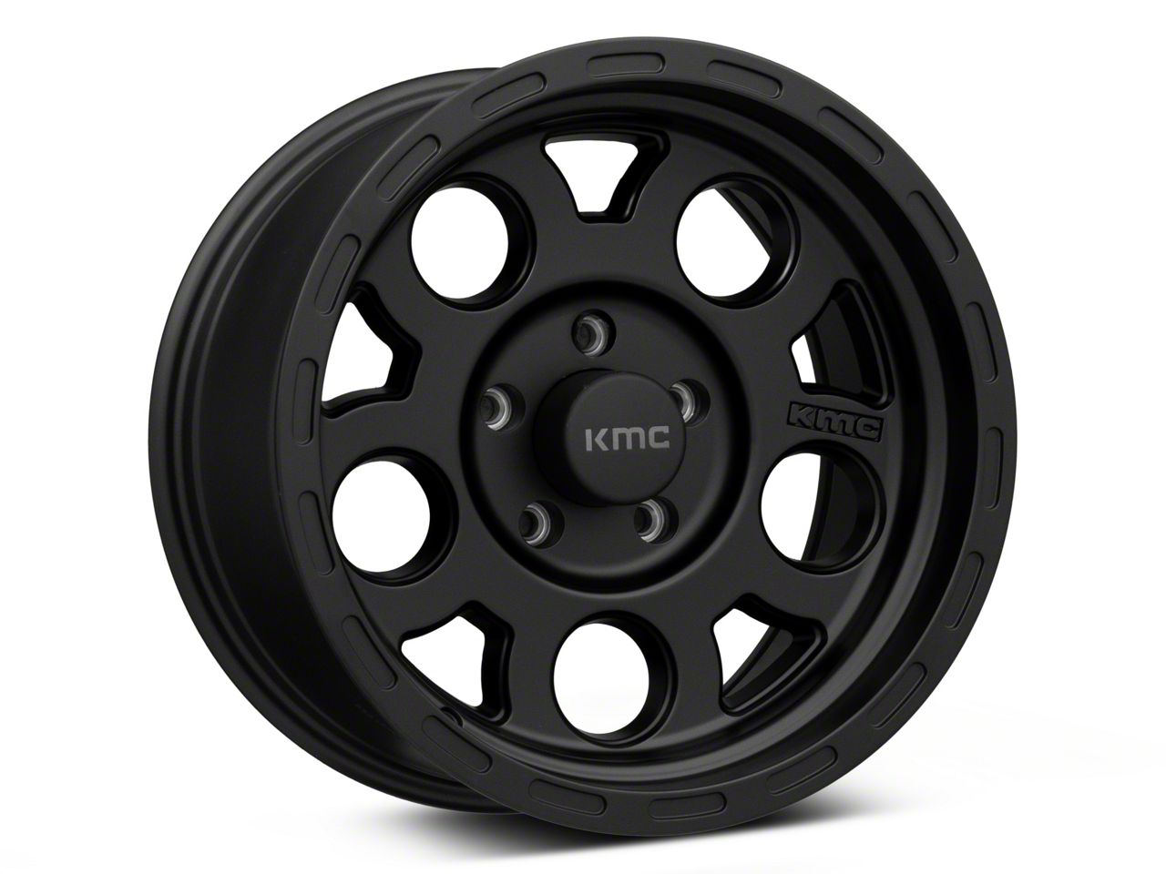 KMC Jeep Wrangler Enduro Matte Black Wheel; 17x9; -6mm Offset