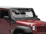 Fab Fours ViCowl Windshield Protector; Matte Black (07-18 Jeep Wrangler JK)