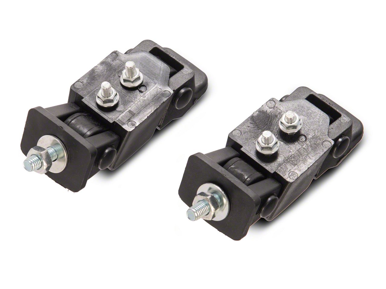 Tim-auto Pair Hood Latch Catch Bracket For 1997-2006 Jeep Wrangler TJ (2.4L, 2.5L, 4.0L) - Direct Replacement 55176636AD