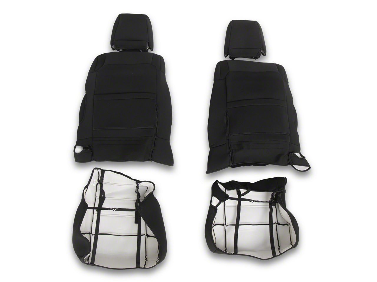 Autostoelhoezen voor Jeep Wrangler Wrangler S Wrangler JL Wrangler Jk 2000-2023 2024, PU Leder Comfort Volledige Set, Stoelbeschermers Voor en Achter, Waterdicht Interieur Bescherming
