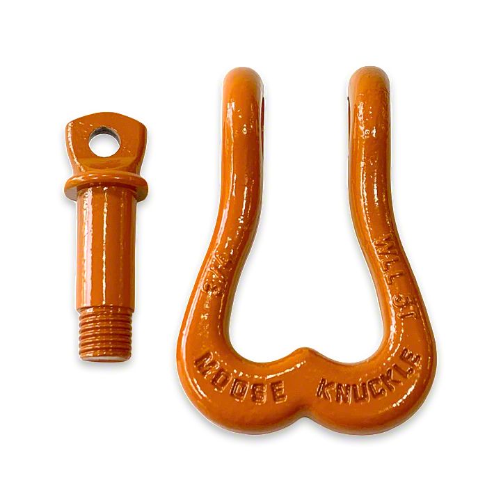 Moose Knuckle Offroad Bronco XL Shackle; Obscene Orange