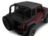 Bestop Halftop Soft Top; Black Diamond (07-18 Jeep Wrangler JK 2-Door)