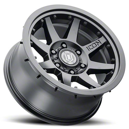 ICON Alloys Jeep Gladiator Rebound Pro Satin Black Wheel; 17x8.5