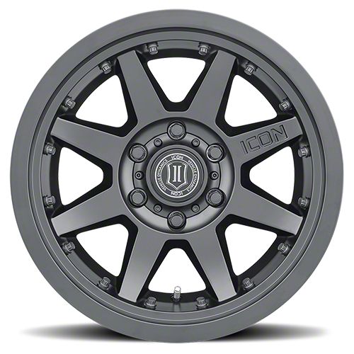 ICON Alloys Jeep Gladiator Rebound Pro Satin Black Wheel; 17x8.5