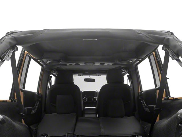Steinjager Jeep Wrangler Bimini Top Plus; Black Diamond Steinjager Jeep Wrangler Bimini Top Plus; Black Diamond