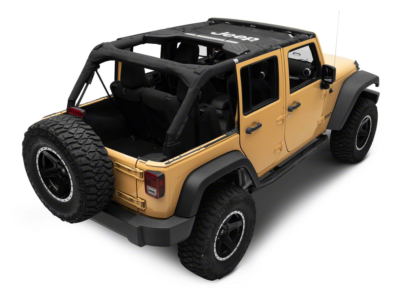 Jeep Licensed by RedRock Jeep Wrangler Mesh Sun Shade with Jeep