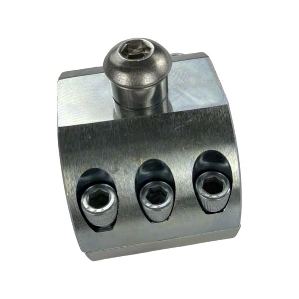 Apex Chassis Jeep Wrangler FOX ATS Stabilizer Tie Rod Clamp; Zinc