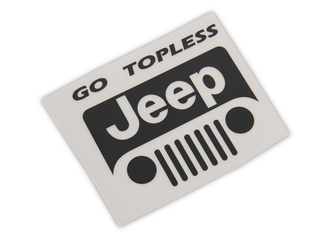 "You Should See Me Topless" Funny Vinyl Sticker - 2.75"x8" - White Die Cut Decal For Jeep Wrangler