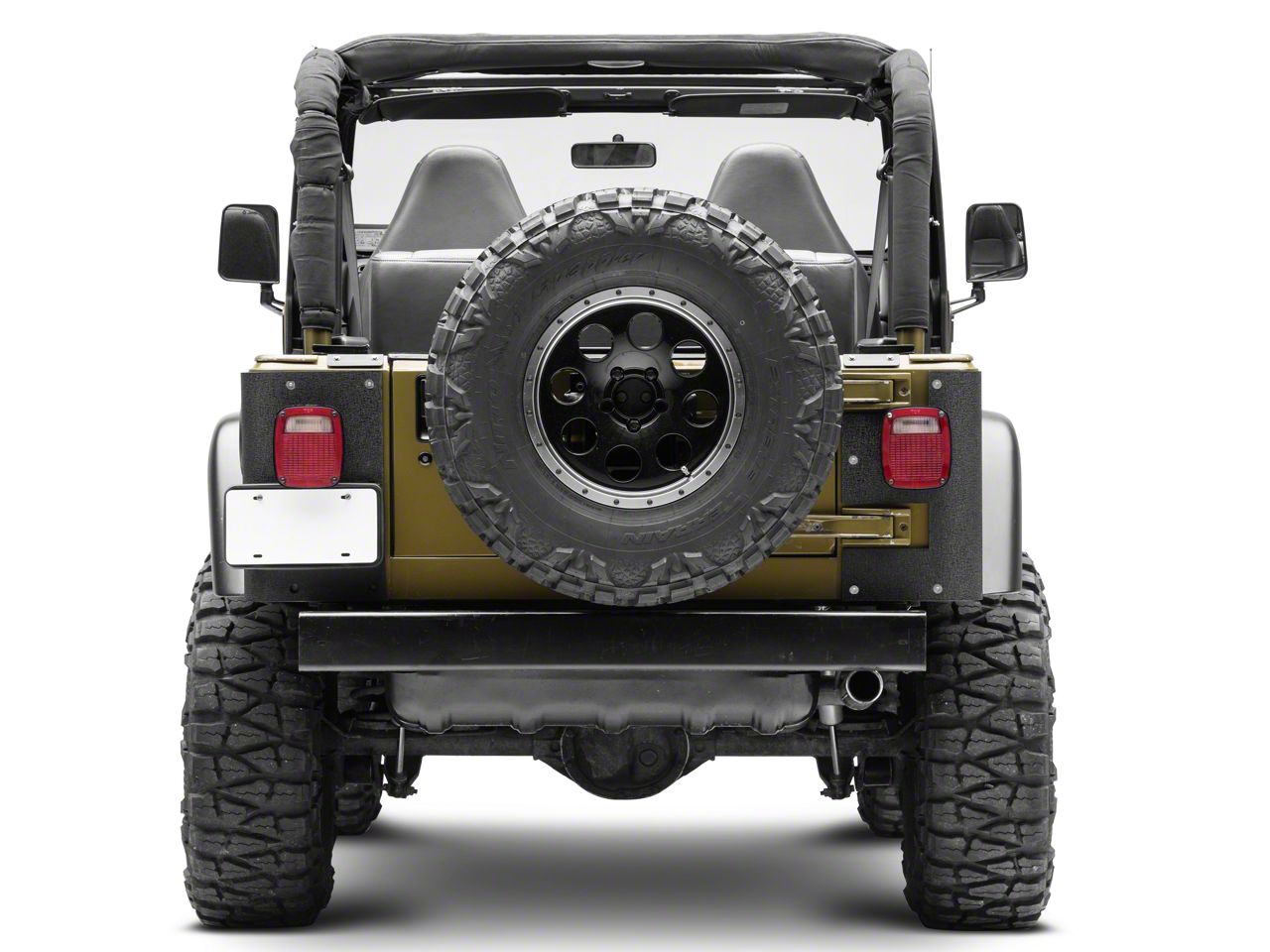 Smittybilt Jeep Wrangler Textured Black XRC Rear Corner