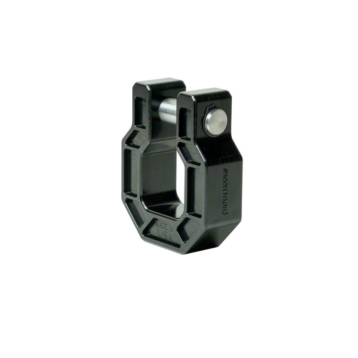 Royal Hooks Bronco Aluminum Royal Show Shackles; Black RHO