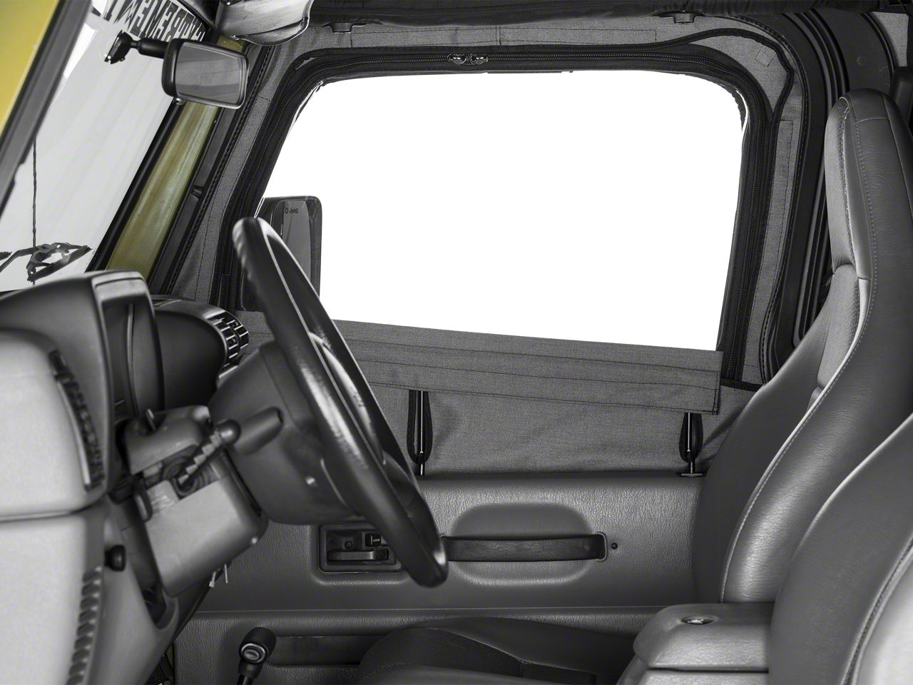 Smittybilt Jeep Wrangler Soft Top Door Skin w/ Frame & Clear