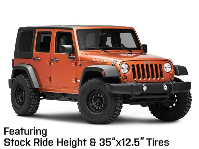 KMC Jeep Wrangler Canyon Satin Black Wheel; 17x8.5; 0mm KMC Jeep Wrangler Canyon Satin Black Wheel; 17x8.5; 0mm