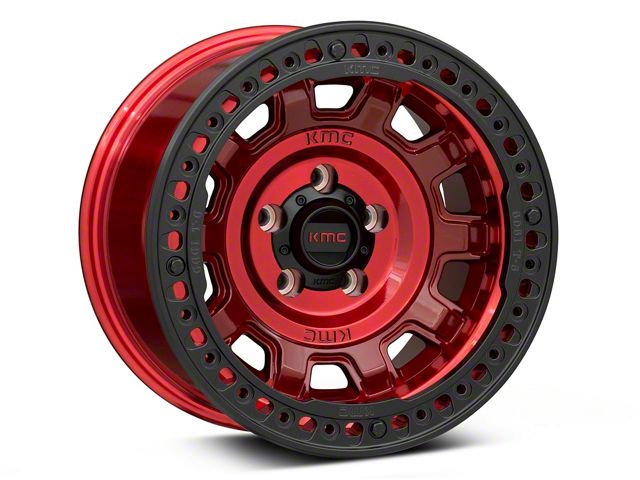 KMC Jeep Wrangler Tank Beadlock Candy Red Wheel; 17x9; -15mm Offset KM23679050915N (07-18 Jeep Wrangler JK) - Free Shipping KMC Jeep Wrangler Tank Beadlock Candy Red Wheel; 17x9; -15mm Offset KM23679050915N (07-18 Jeep Wrangler JK) - Free Shipping