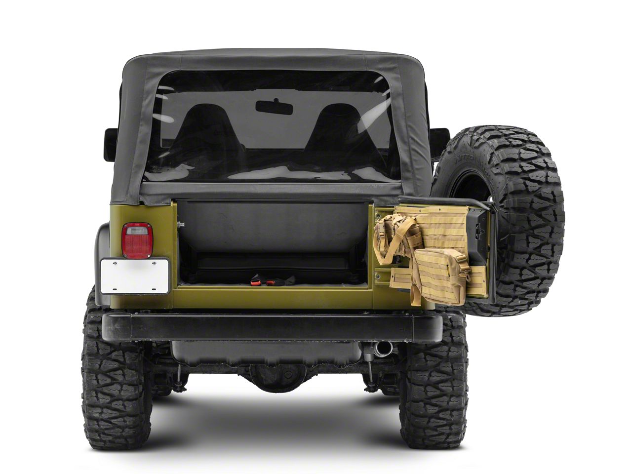 Smittybilt Jeep Wrangler G.E.A.R. Tailgate Cover - Coyote