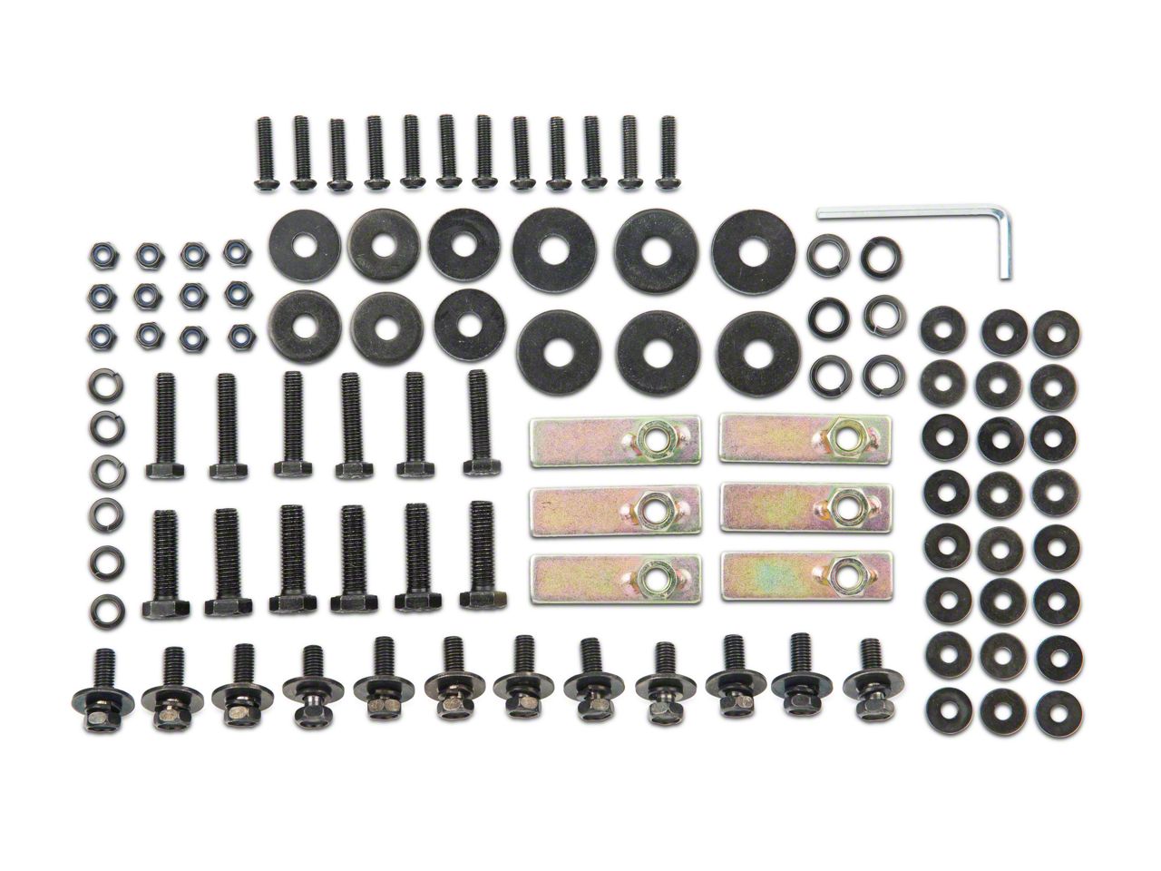 RedRock Jeep Wrangler Replacement Side Step Bar Hardware Kit for