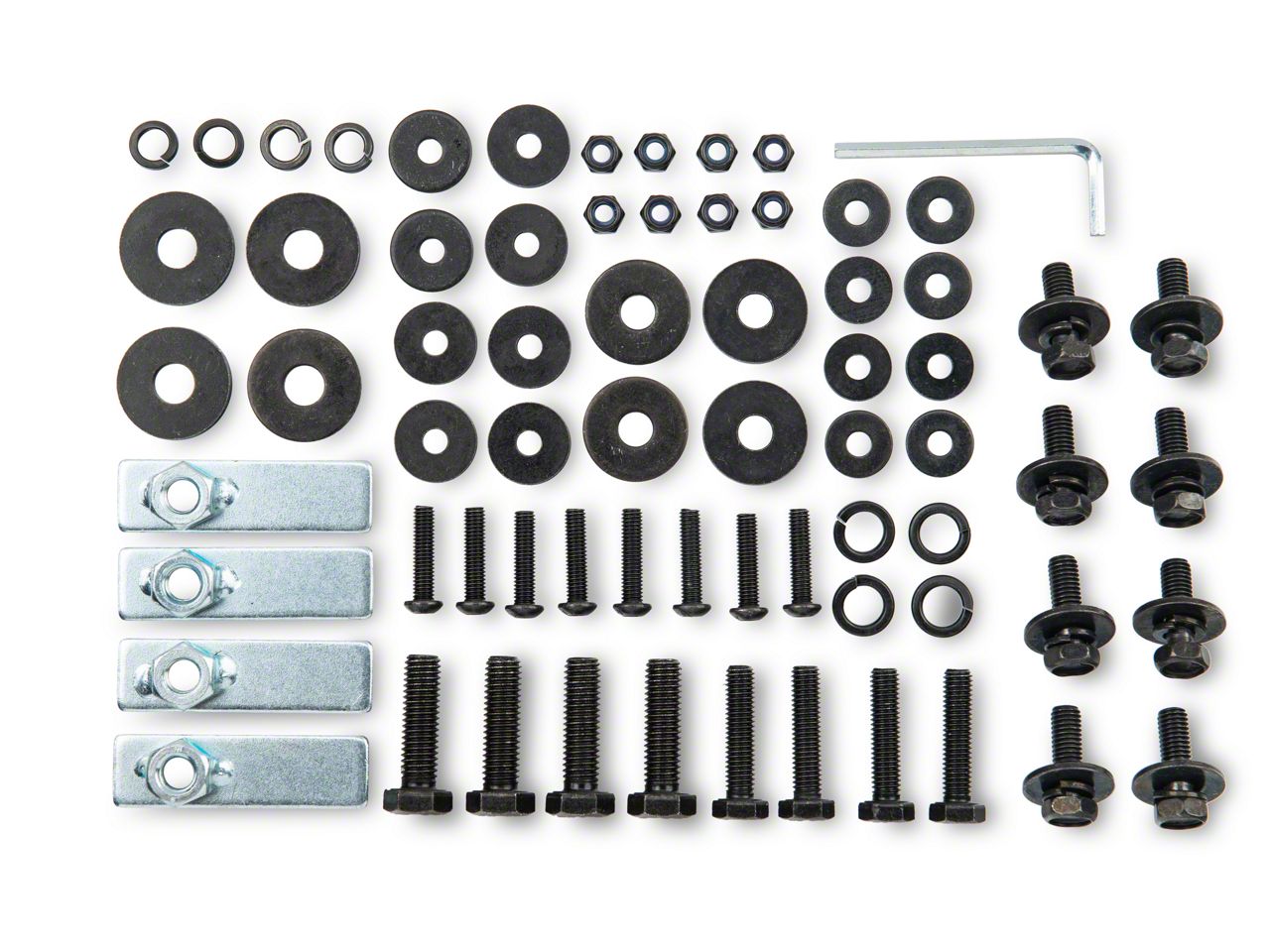 RedRock Jeep Wrangler Replacement Side Step Bar Hardware Kit for