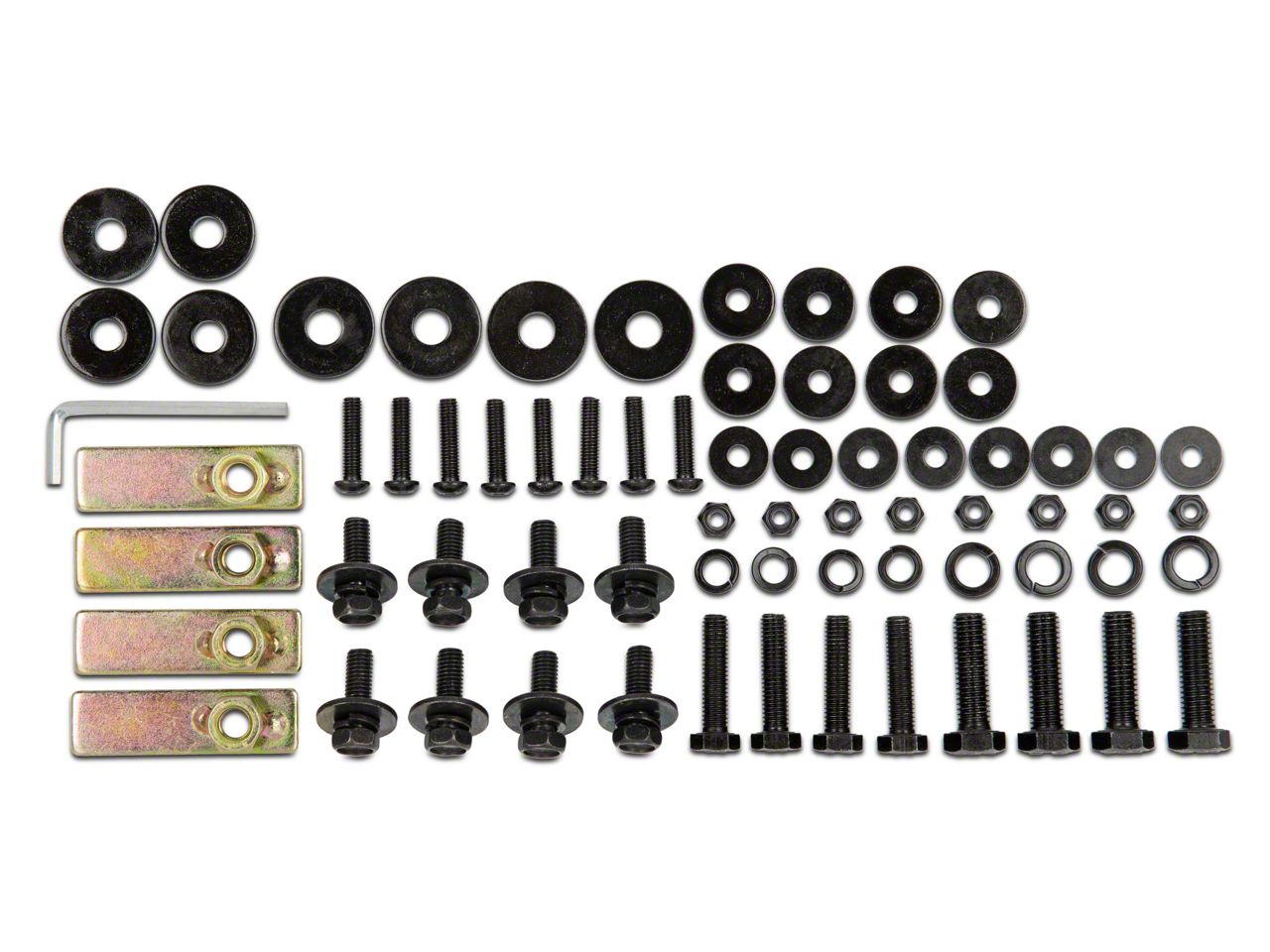 RedRock Jeep Wrangler Replacement Side Step Bar Hardware Kit for