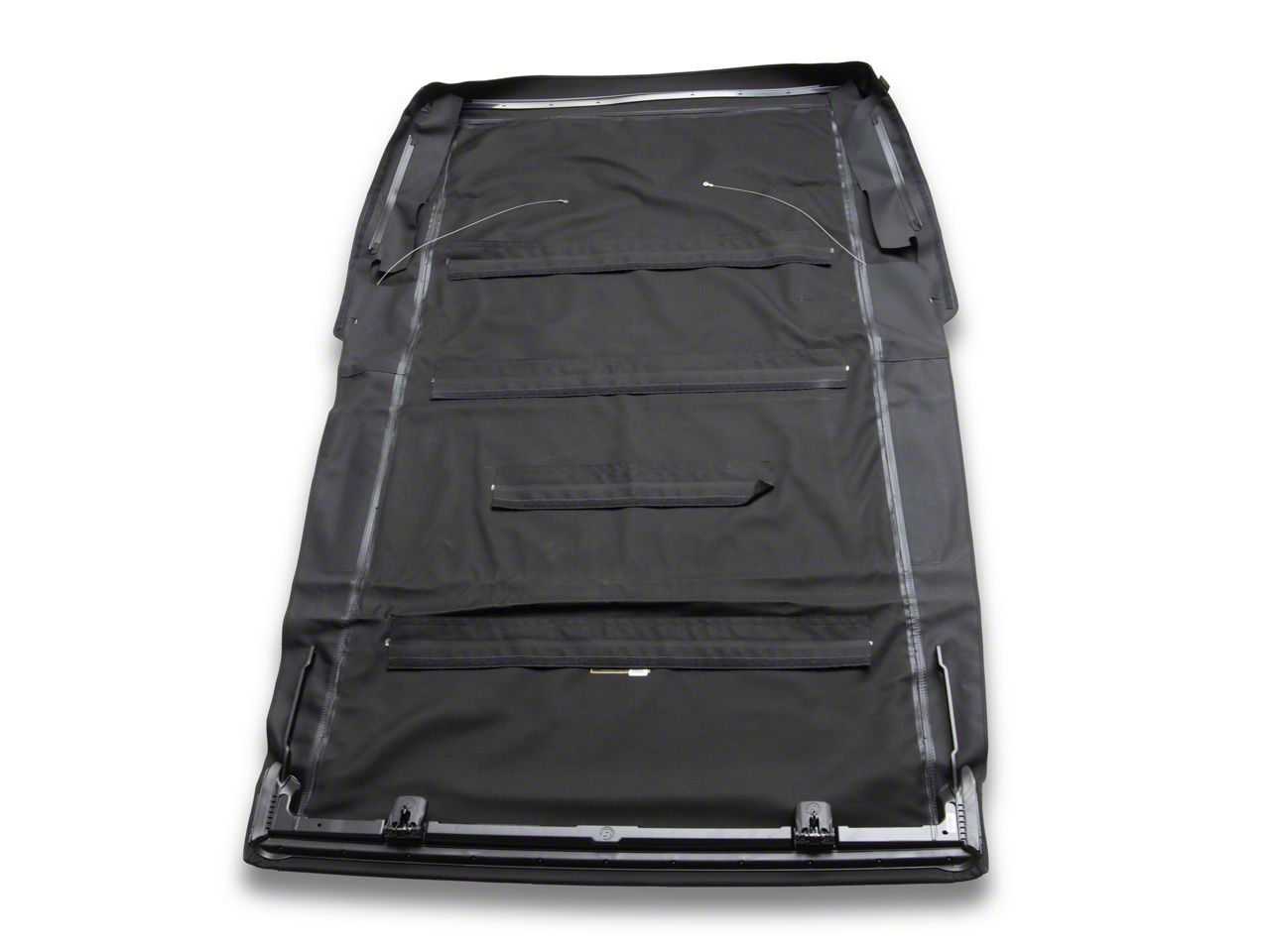 Bestop Jeep Wrangler Supertop Squareback Soft Top; Black Twill